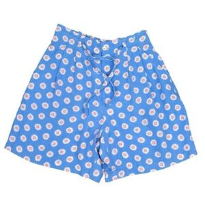 Vintage LizSport Daisy Print High‎ Waist Rayon Shorts, Medium